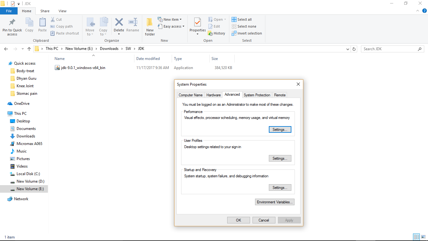 Java SE 9 install scrn-7-windows env setup2